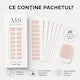 Folii gel UV pentru unghii MS French Tips, detaliu 1