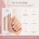 Unghii false press-on MS Nude, detaliu 2