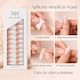 Unghii false press-on MS Nude Almond, detaliu 3