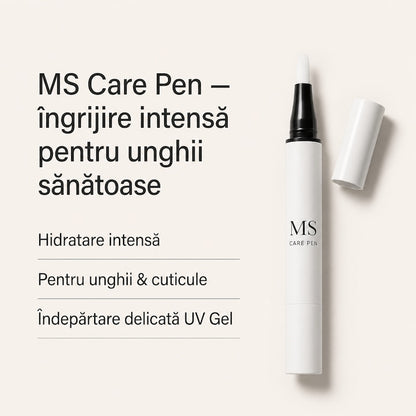 MS Care Pen: îngrijire pentru unghii și cuticule și îndepărtarea delicată a foliilor gel UV